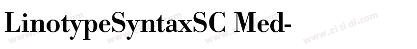 LinotypeSyntaxSC Med字体转换